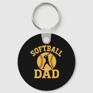 Funny Softll Dad Father's Day For Sports Fan Key Ring