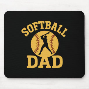 Funny Softll Dad Father's Day For Sports Fan Mouse Pad