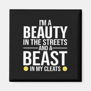 Funny Softll Design For Women Girls Softll Team Pl Magnet