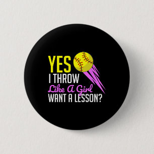 Funny Softll Game Player Sports Lover Gift For Wom 6 Cm Round Badge