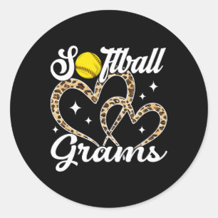 Funny Softll Grams Leopard Softll Player Classic Round Sticker
