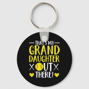 Funny Softll Lover Proud Grandma Granddaughter Gif Key Ring