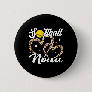 Funny Softll Nona Leopard Softll Player 6 Cm Round Badge