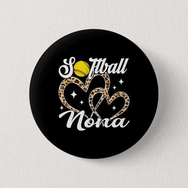 Funny Softll Nona Leopard Softll Player  6 Cm Round Badge (Front)