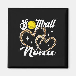 Funny Softll Nona Leopard Softll Player Magnet