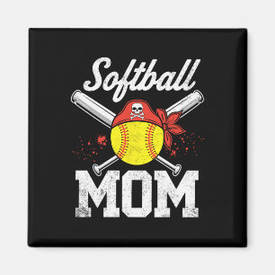 Funny Softll Pirate Mom Mama Mommy Present Mother' Magnet