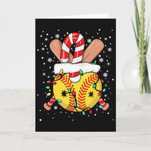 Funny Softll Player Xmas Lights Softll Christmas Card