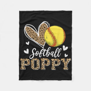 Funny Softll Poppy Leopard Poppy Softll Player Fleece Blanket