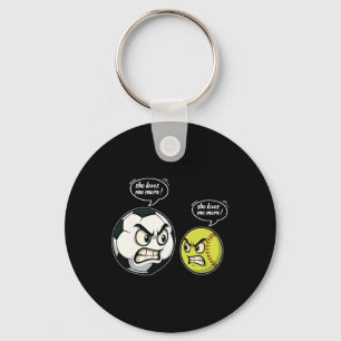 Funny Softll Soccer Girl Women Daughter She Love M Key Ring