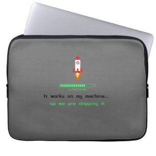Funny Software Engineer Shipping It Laptop Sleeve