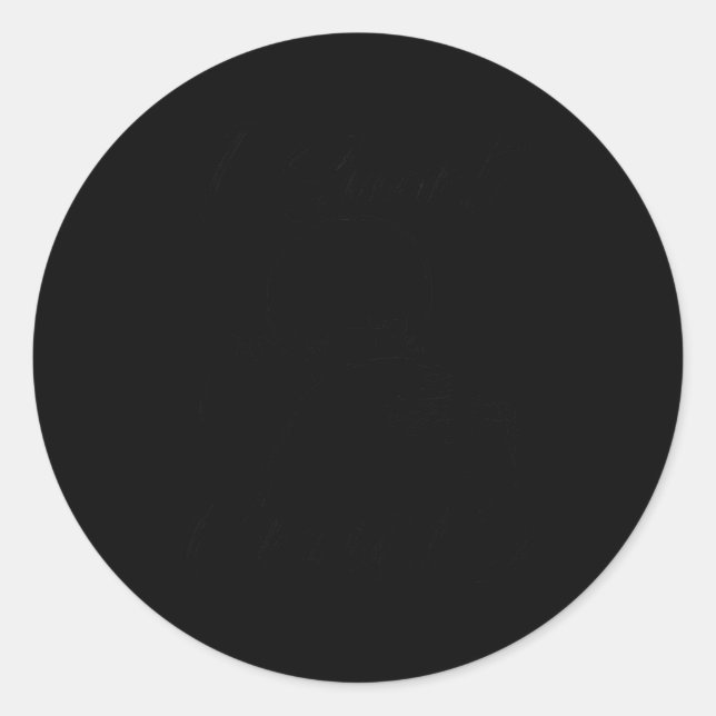 Funny Soky Halloween I Snort Crack Skeleton Skull  Classic Round Sticker (Front)