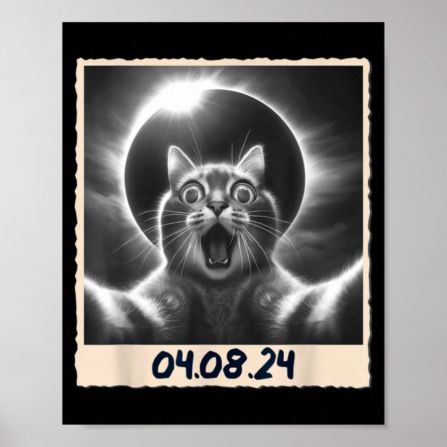 Funny Solar Eclipse 04 08 24 Poster (Front)