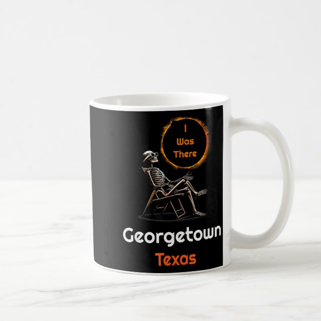 Funny Solar Eclipse Georgetown Texas There Coffee Mug (Right)