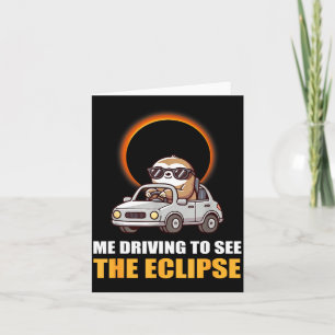 Funny Solar Eclipse Sloth Total Solar Card