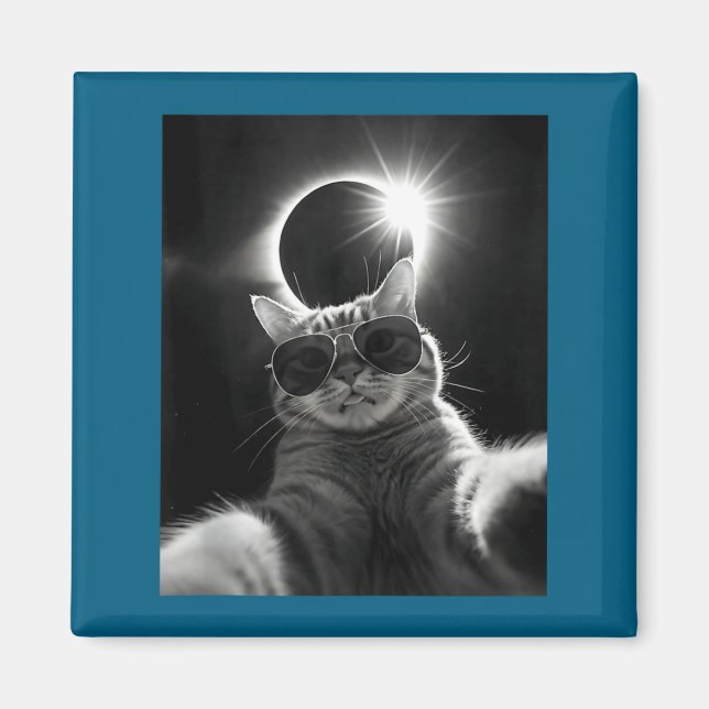 Funny Solar Eclipse Total Solar Eclipse Magnet (Front)