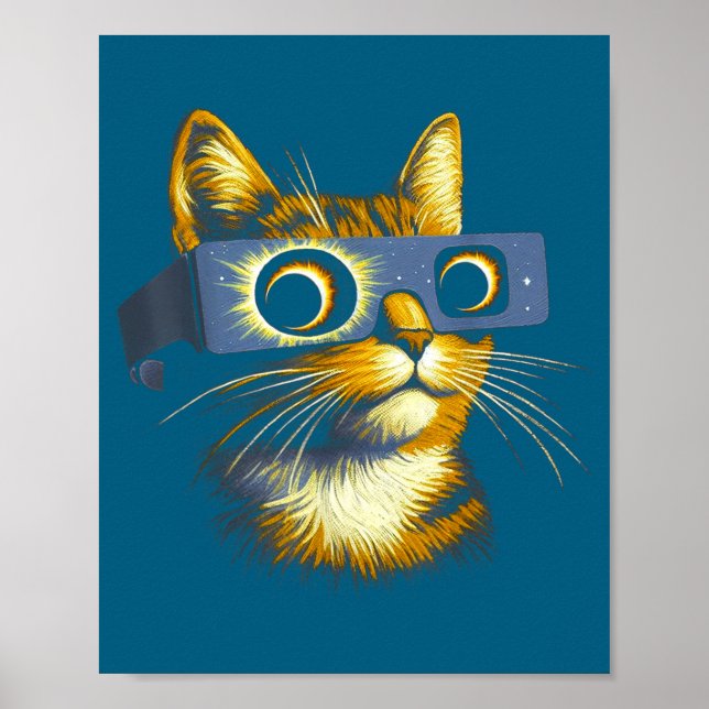 Funny Solar Eclipse Total Solar Eclipse Poster (Front)