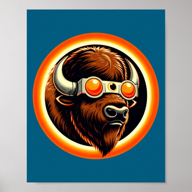 Funny Solar Eclipse Total Solar Eclipse Poster (Front)