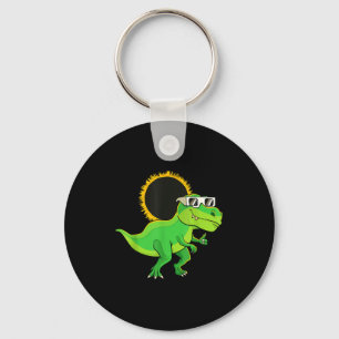 Funny Solar Eclipse Totality Rawrsome Dinosaur Key Ring