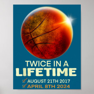 Funny Solar Eclipse Twice Lifetime Solar Poster
