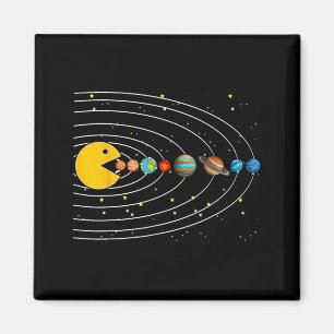 Funny Solar System Astronauts Outer Space Video Magnet