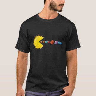 Funny Solar System Astronauts Space Video Games T-Shirt