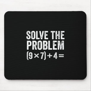 Funny Solve The Problem 67 Meme Six Seven  Mouse Pad