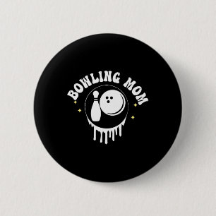 Funny Somebody's Loud Mouth Bowling Mama Mum Mothe 6 Cm Round Badge