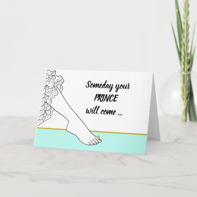 Funny Someday Your Prince Will Come Candy Corn Card (Front)