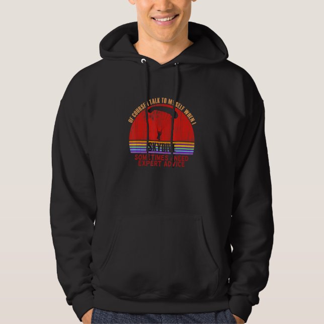 Funny Sometimes Need Expert Advice Skydive Hoodie (Front)