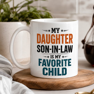 Funny Son in Law Favourite Child Coffee Mug