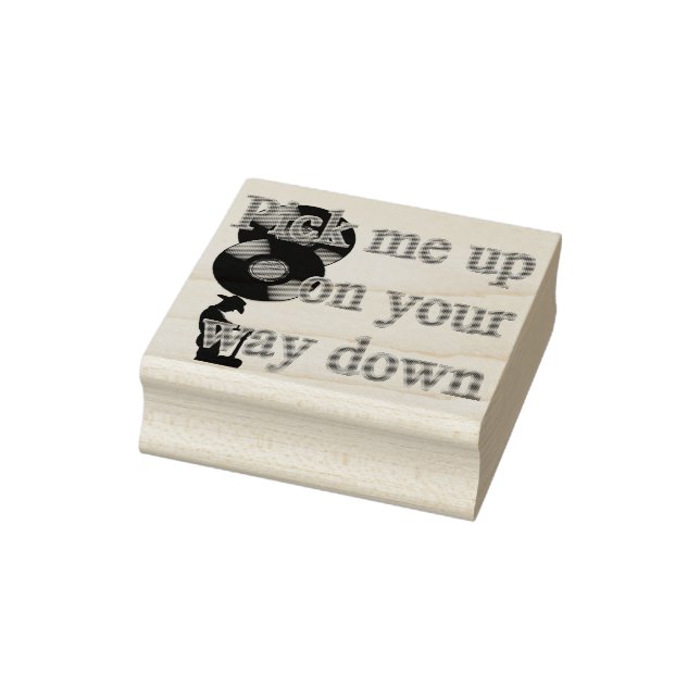 Funny Song Titles or Lyrics Classic Music Lovers Rubber Stamp (Stamp)