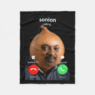 Funny Sonion Calling Tuff Meme Genz Fleece Blanket