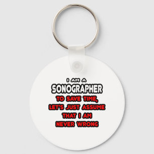Funny Sonographer T-Shirts and Gifts Key Ring