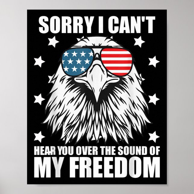 Funny Sorry I Cant Hear You Over The Sound Of My D Poster (Front)