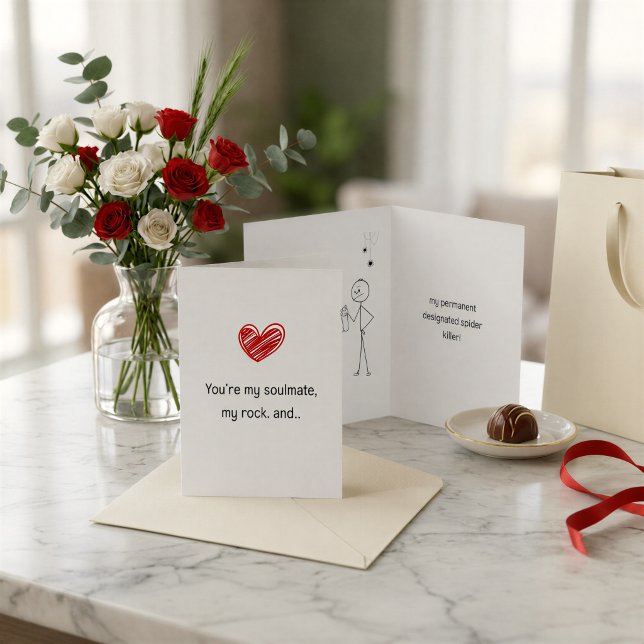 Funny Soulmate Valentine's Card – Spider Killer (Creator Uploaded)