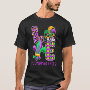 Funny Sound Partners Mardi Gras Family Matching Ou T-Shirt