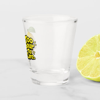 Funny Sour Lemon Glass Cup | Cute Angry Lemon Juic