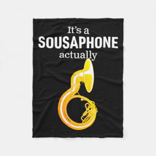Funny Sousaphone Humor For Proud Sousaphonist Marc Fleece Blanket