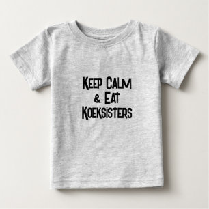 Funny SouthAfrican Keep Calm & EatKoeksisters Baby T-Shirt