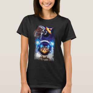 Funny Space Cat T-shirt, Astronaut, Galaxy by Zany T-Shirt