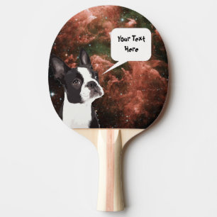 Funny Space Dog Custom Ping Pong Paddle
