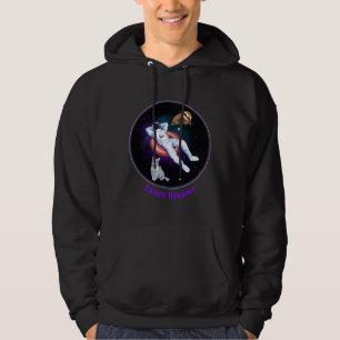 Funny Space Dreams Astronaut Sloth And Cat Hoodie