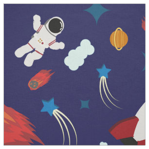 Funny Space  Fabric