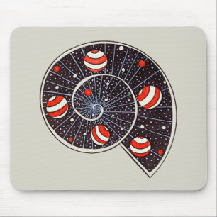 Funny Space Galaxy Planets Starry Sky Mouse Pad