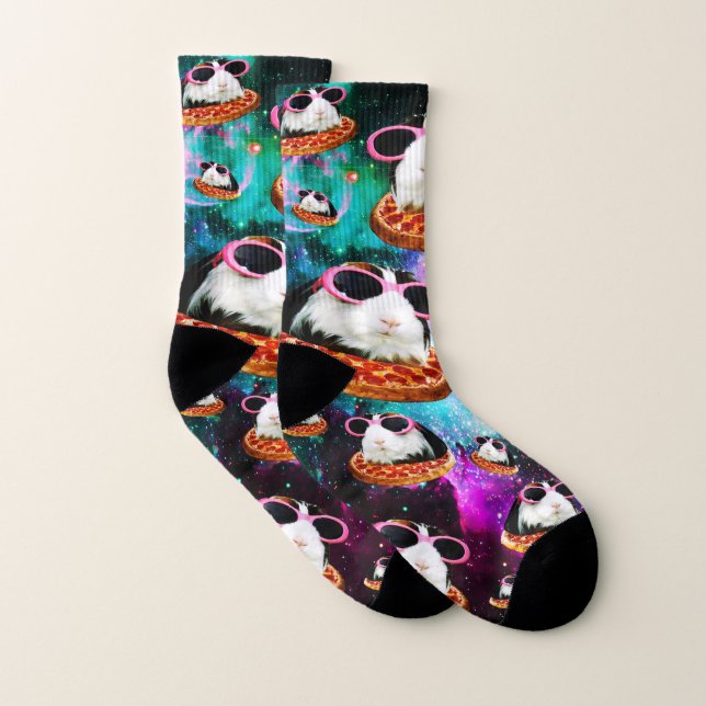 Funny space guinea pig socks (Pair)