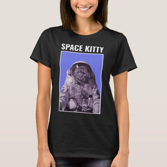 Funny Space Kitty Pullover Hoodie (Front)