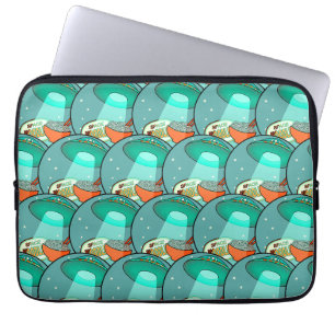 Funny Space Noodles Laptop Sleeve