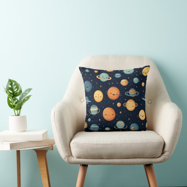 Funny Space Pattern Cushion (Chair)