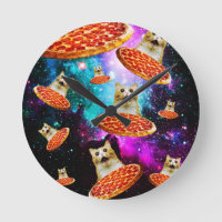 Funny space pizza cat