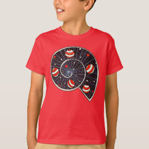 Funny Space Spiral Galaxy Kids T-Shirt